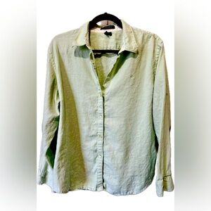 Ralph Lauren linen button up top Women’s size XL